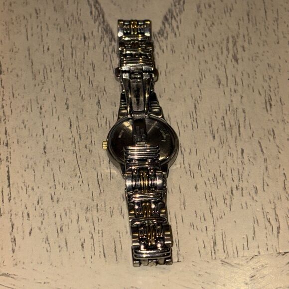 RARE Wittnauer 16 Diamond bezel Mickey Mouse two tone all stainless date watch main image 6